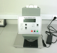 투기도 시험기(Air Permeance Tester) 사진