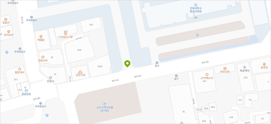 대형버스 이용 안내 약도